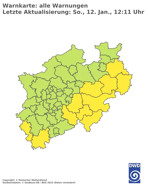 Aktuelle Wetterwarnungen für  Mettmann