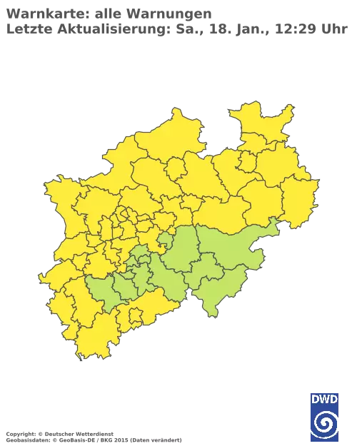 Aktuelle Wetterwarnungen für  Mettmann