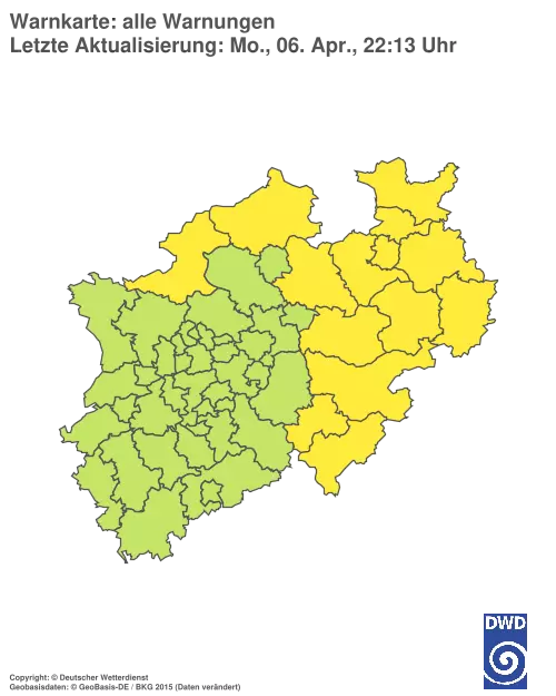 Aktuelle Wetterwarnungen für %region%