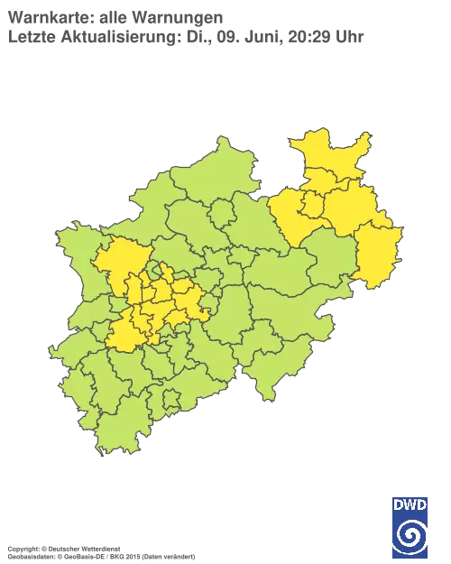 Aktuelle Wetterwarnungen für %region%
