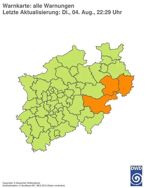 Aktuelle Wetterwarnungen für %region%