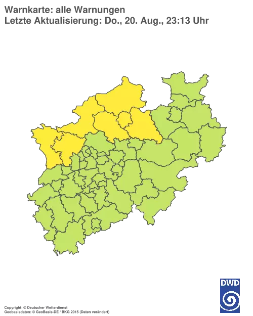 Aktuelle Wetterwarnungen für %region%